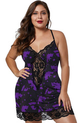 Plus Size Printing plus-Sized plus-Sized Thin Skirt Print Jumpsuit