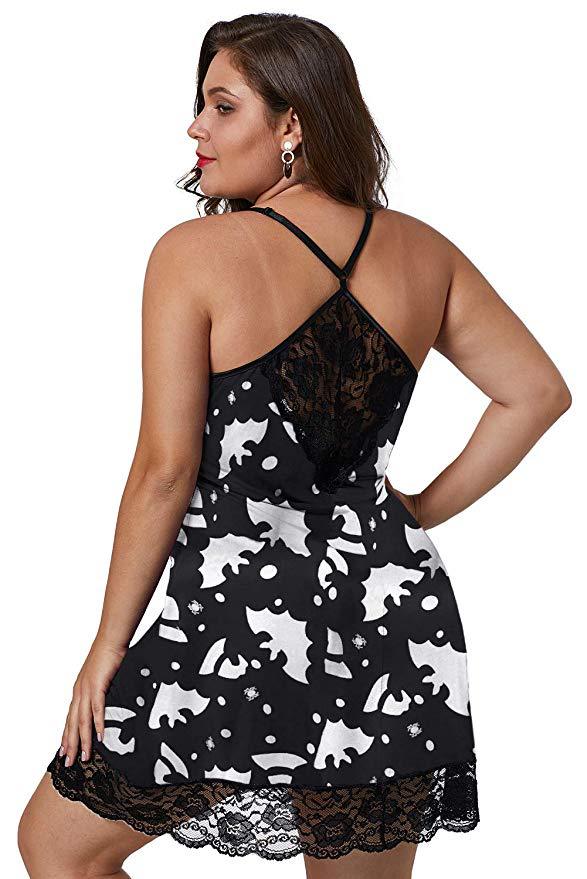 Plus Size Printing plus-Sized plus-Sized Thin Skirt Print Jumpsuit