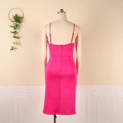 Plus Size Sexy Spaghetti Straps Sleeveless Tight Rose Floral Party Dress Women Dress Party Dresses